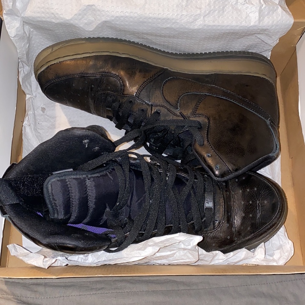 Nike AF1 Premium le - Black Men’s size 13 - Picture 2 of 10